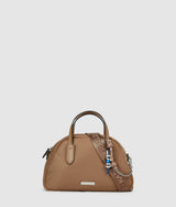 KarlLagerfeld Ikon Nylon Bowling Bag Mushroom Brown