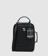 KarlLagerfeld Ikon Suitcase Crossbody Bag Black