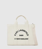 KarlLagerfeld Rue St-Guillaume Medium Tote Bag Off White