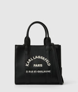 KarlLagerfeld Rue St-Guillaume Mini Tote Bag White/Black
