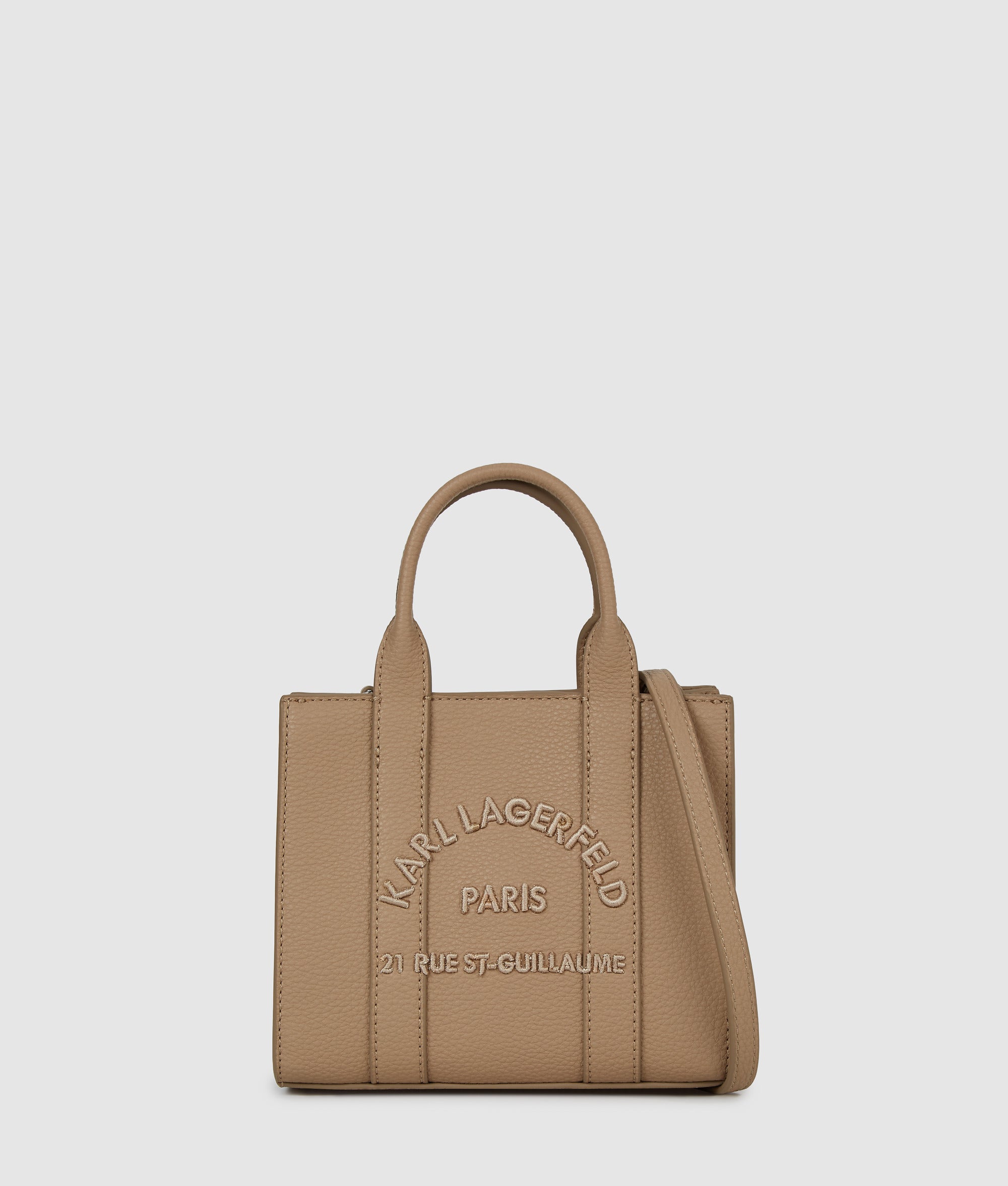 KarlLagerfeld Rue St-Guillaume Mini Tote Bag Nougat