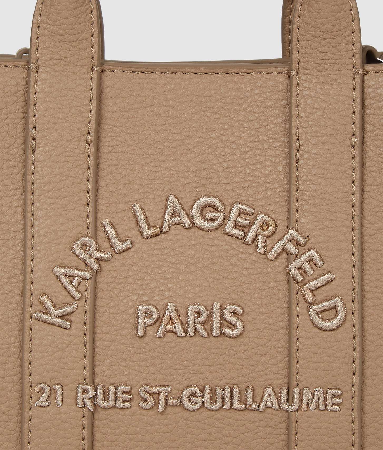 KarlLagerfeld Rue St-Guillaume Mini Tote Bag Nougat