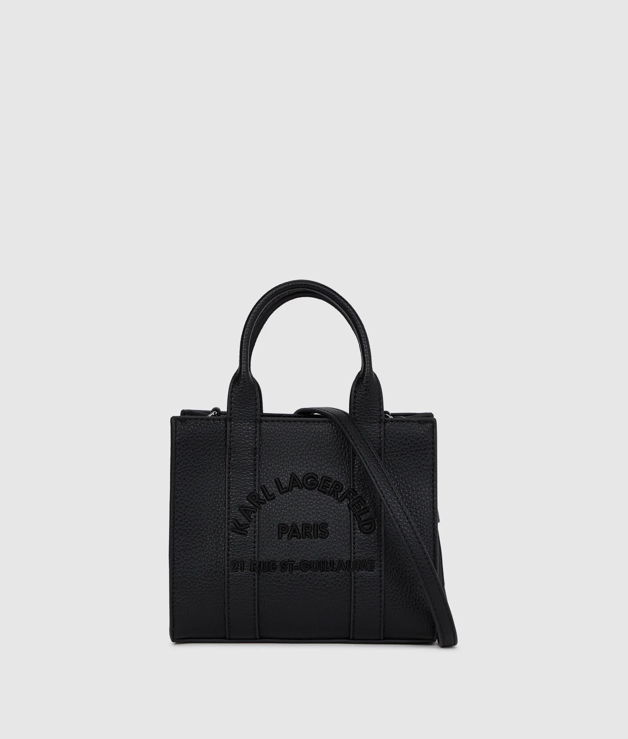 KarlLagerfeld Rue St-Guillaume Mini Tote Bag Black