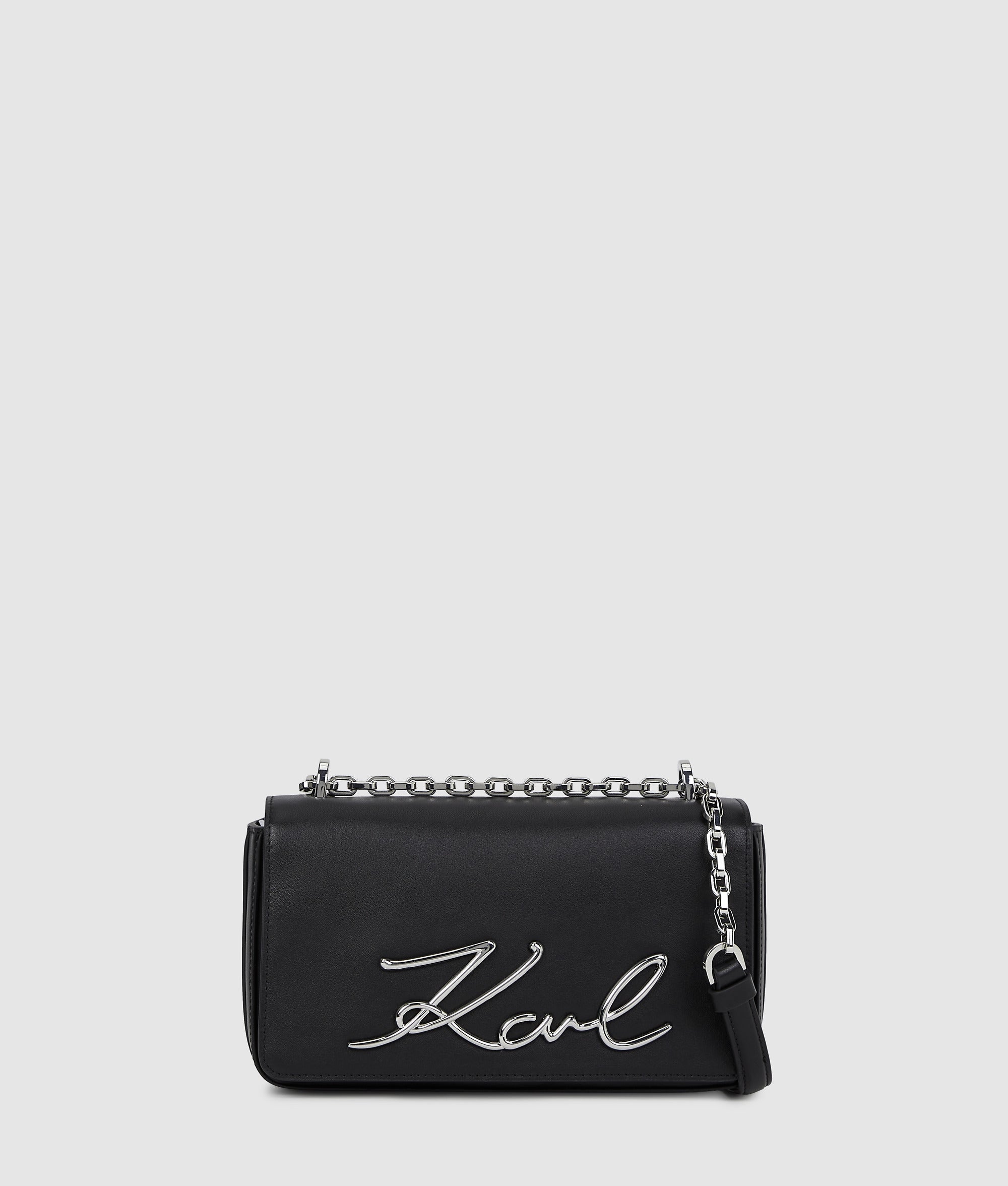 KarlLagerfeld Ksignature Small Crossbody Bag Black-Nickel