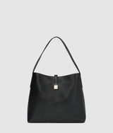 KarlLagerfeld Kautograph Padlock Hobo Bag Black/Gold