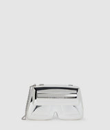 KarlLagerfeld Ikon K Resin Clutch Silver Metal