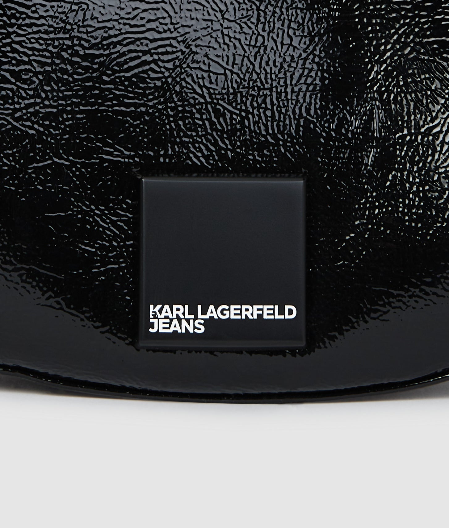 KarlLagerfeld Glossy Moon Bag Black