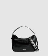 KarlLagerfeld Glossy Mini Hobo Bag Black