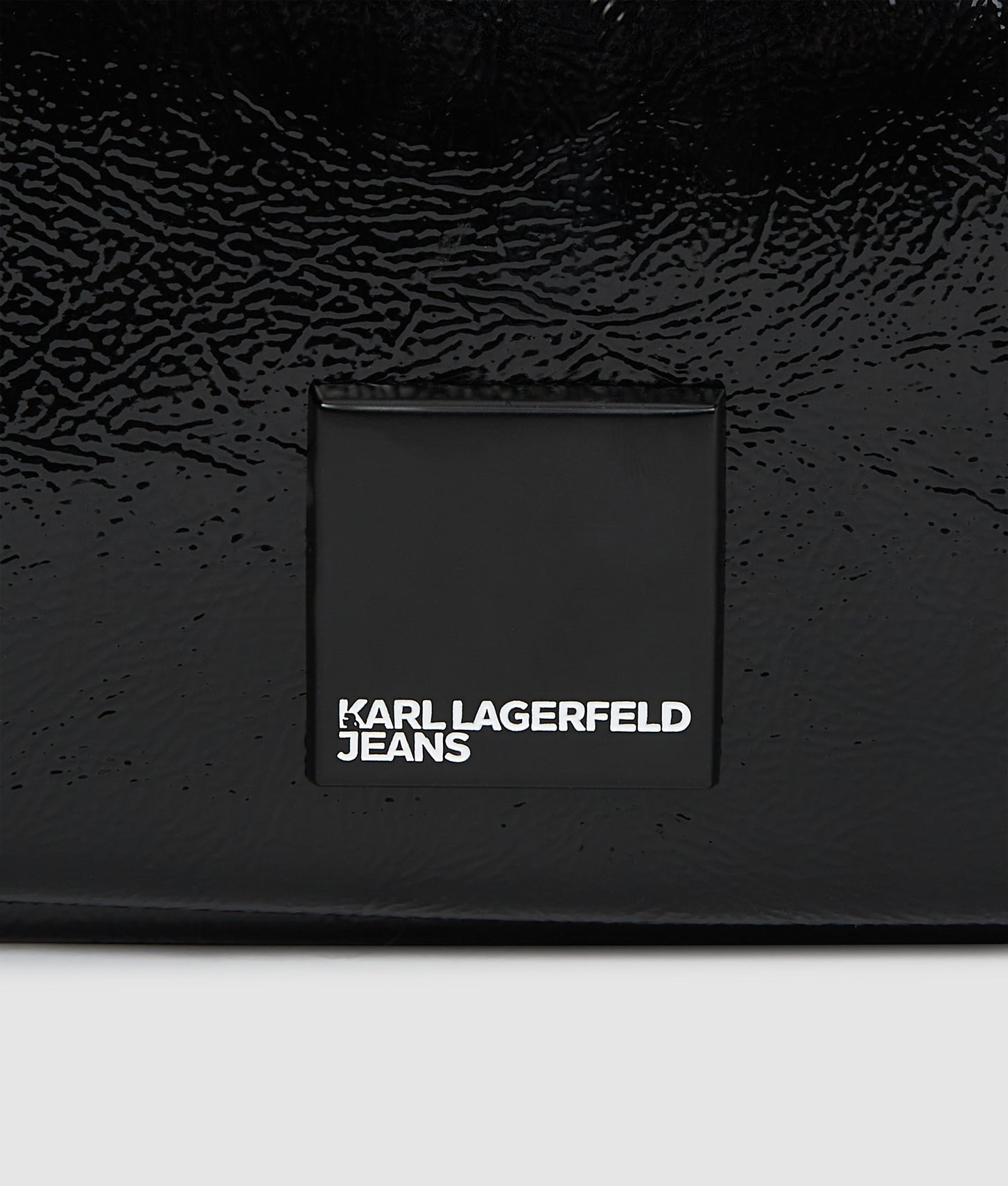 KarlLagerfeld Glossy Mini Hobo Bag Black