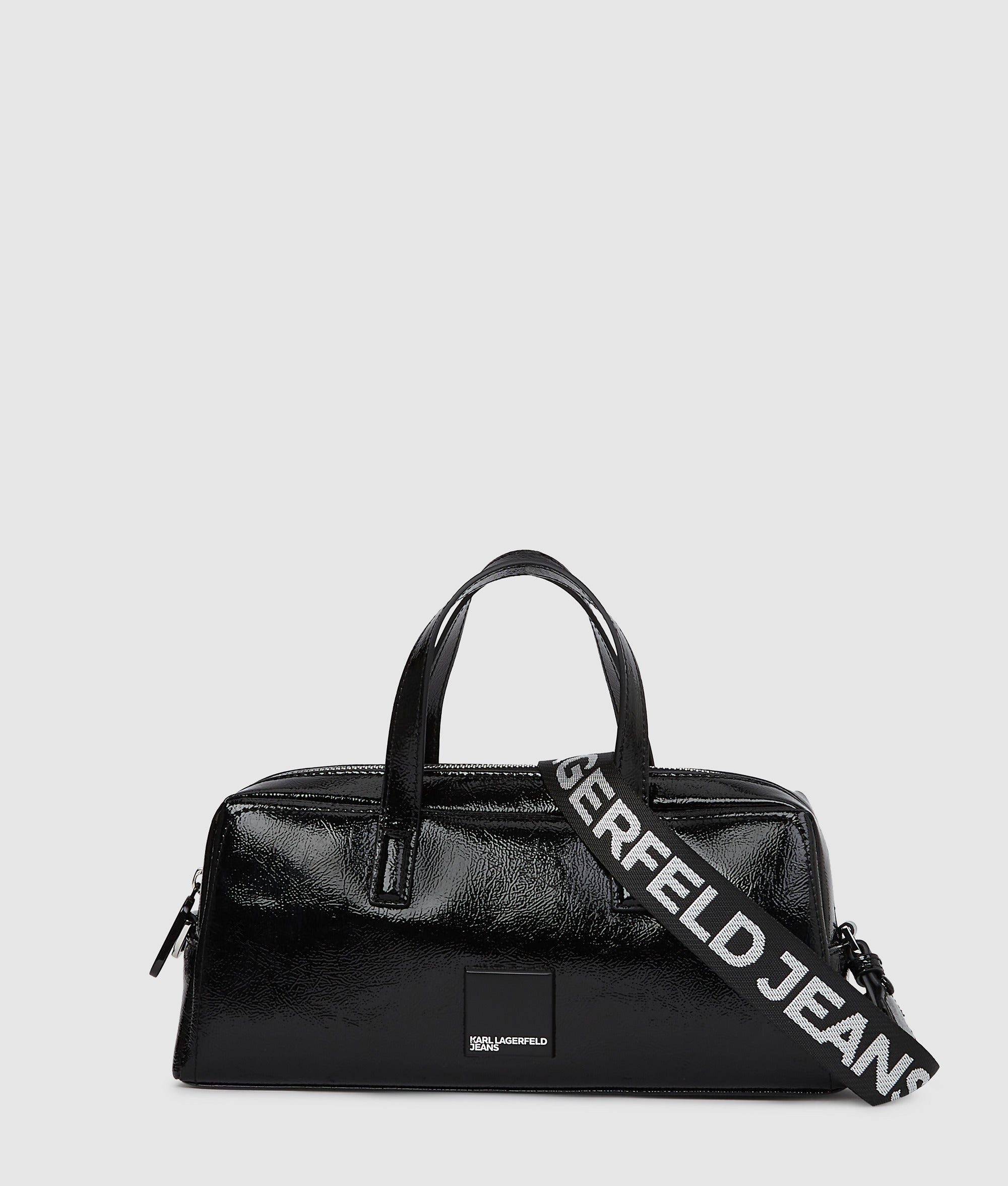 KarlLagerfeld Glossy Bowling Bag Black