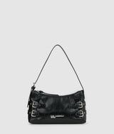 KarlLagerfeld Buckle Shoulder Bag Black