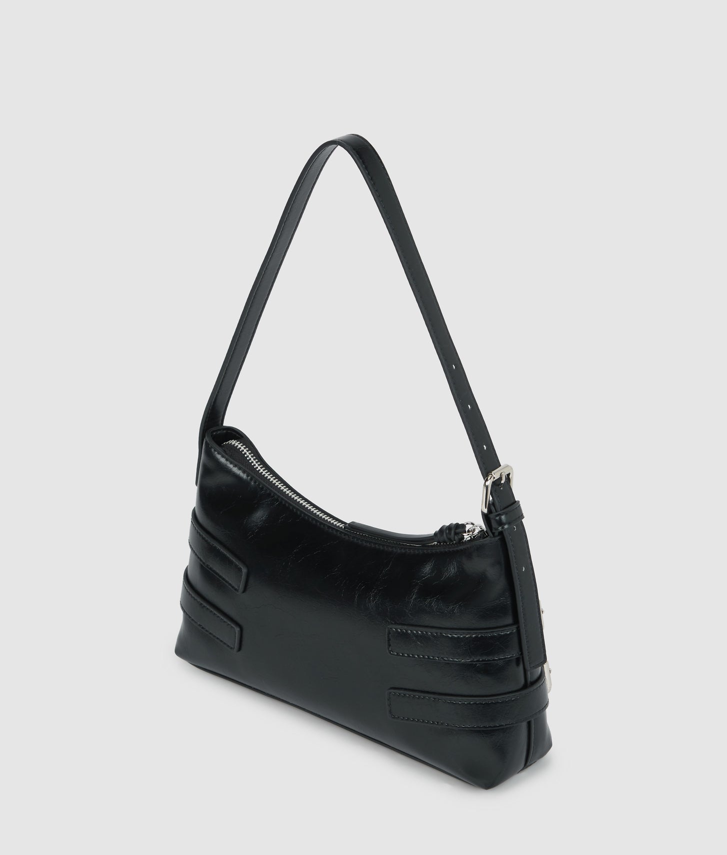 KarlLagerfeld Buckle Shoulder Bag Black