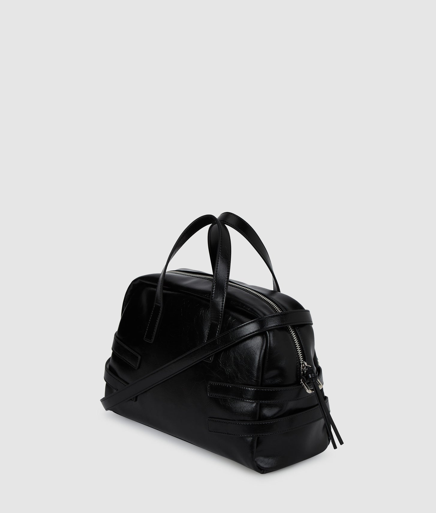 KarlLagerfeld Buckle Bowling Bag Black