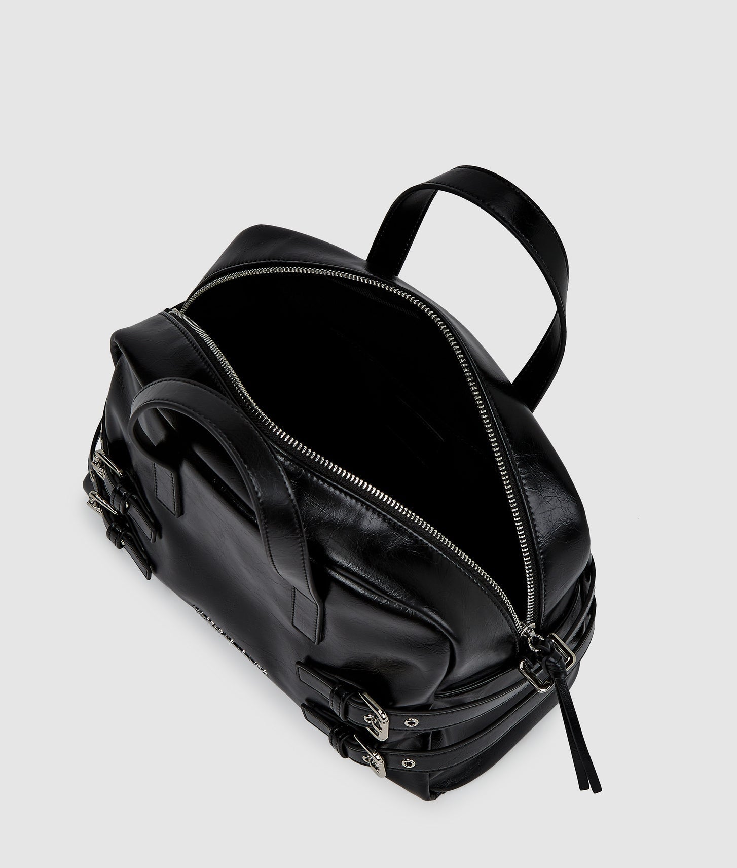 KarlLagerfeld Buckle Bowling Bag Black