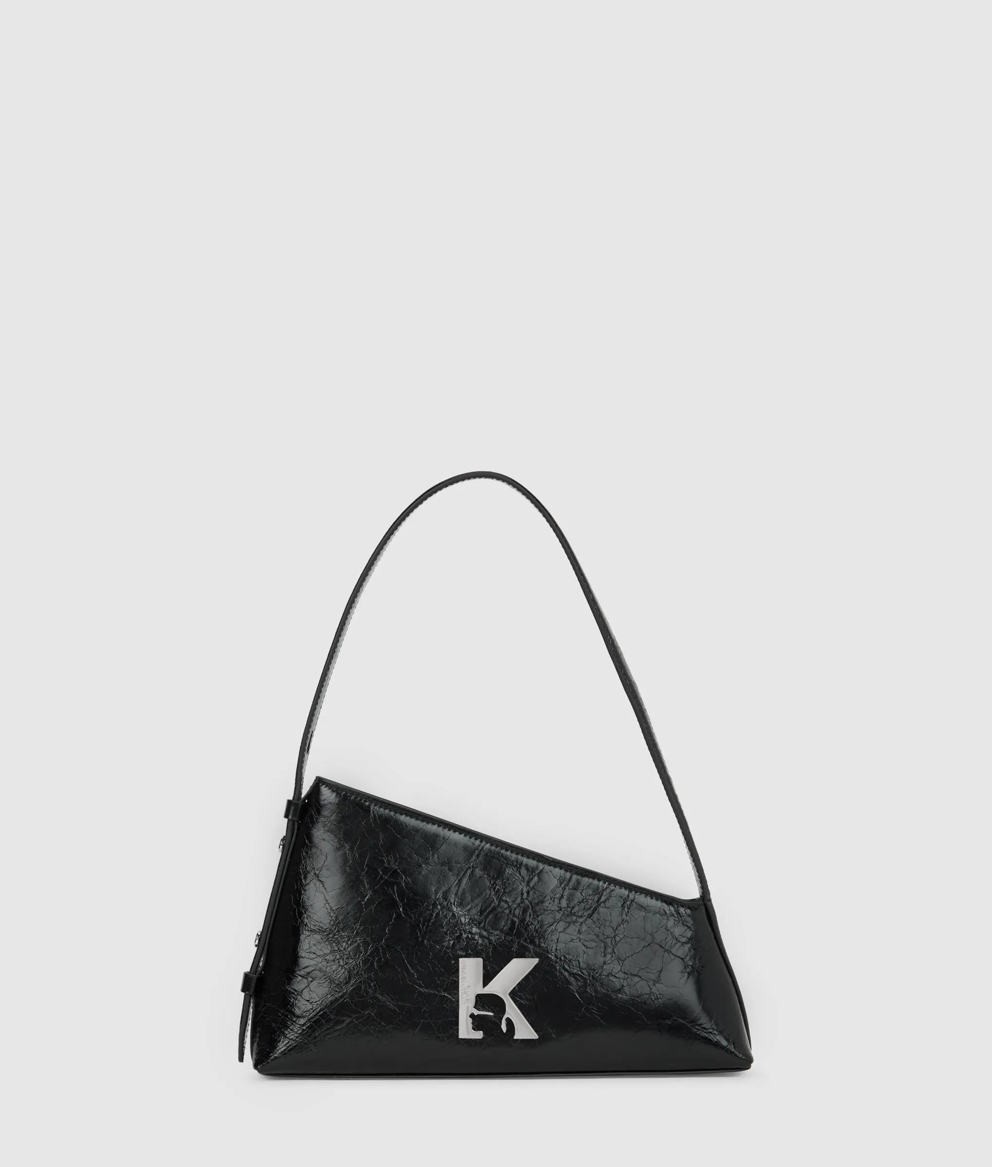 KarlLagerfeld Geo High-Shine Shoulder Bag Black