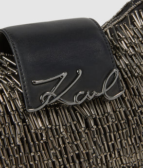 Karl Lagerfeld Metallic Knit Dress Light Gold