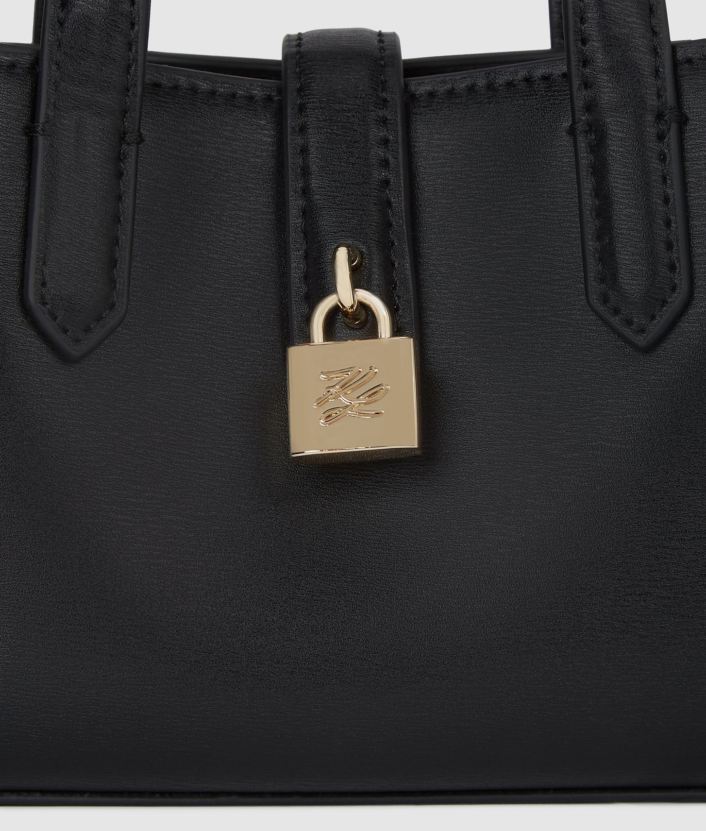 KarlLagerfeld Kautograph Padlock Mini Shoulder Bag Black/Gold