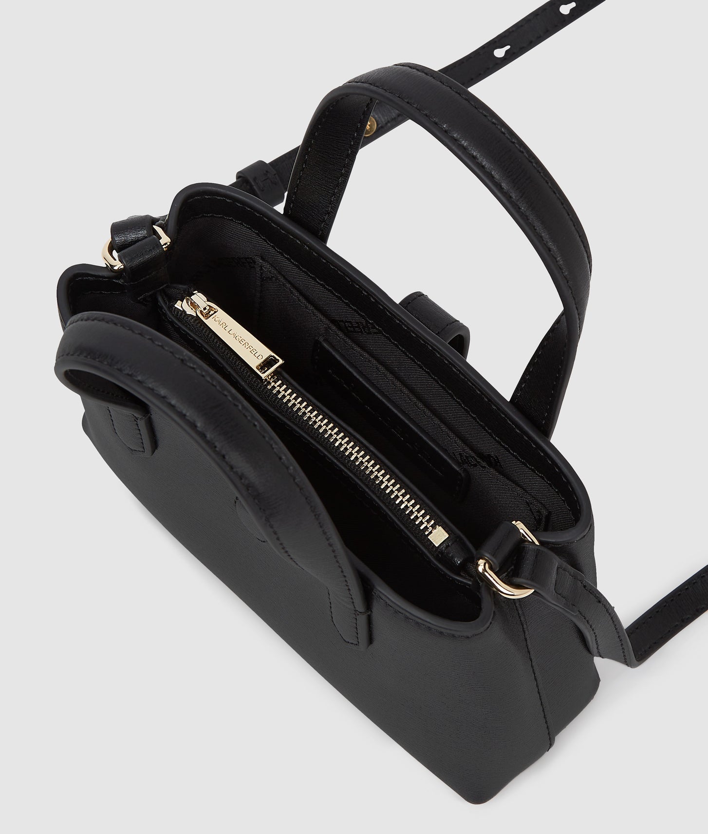 KarlLagerfeld Kautograph Padlock Mini Shoulder Bag Black/Gold