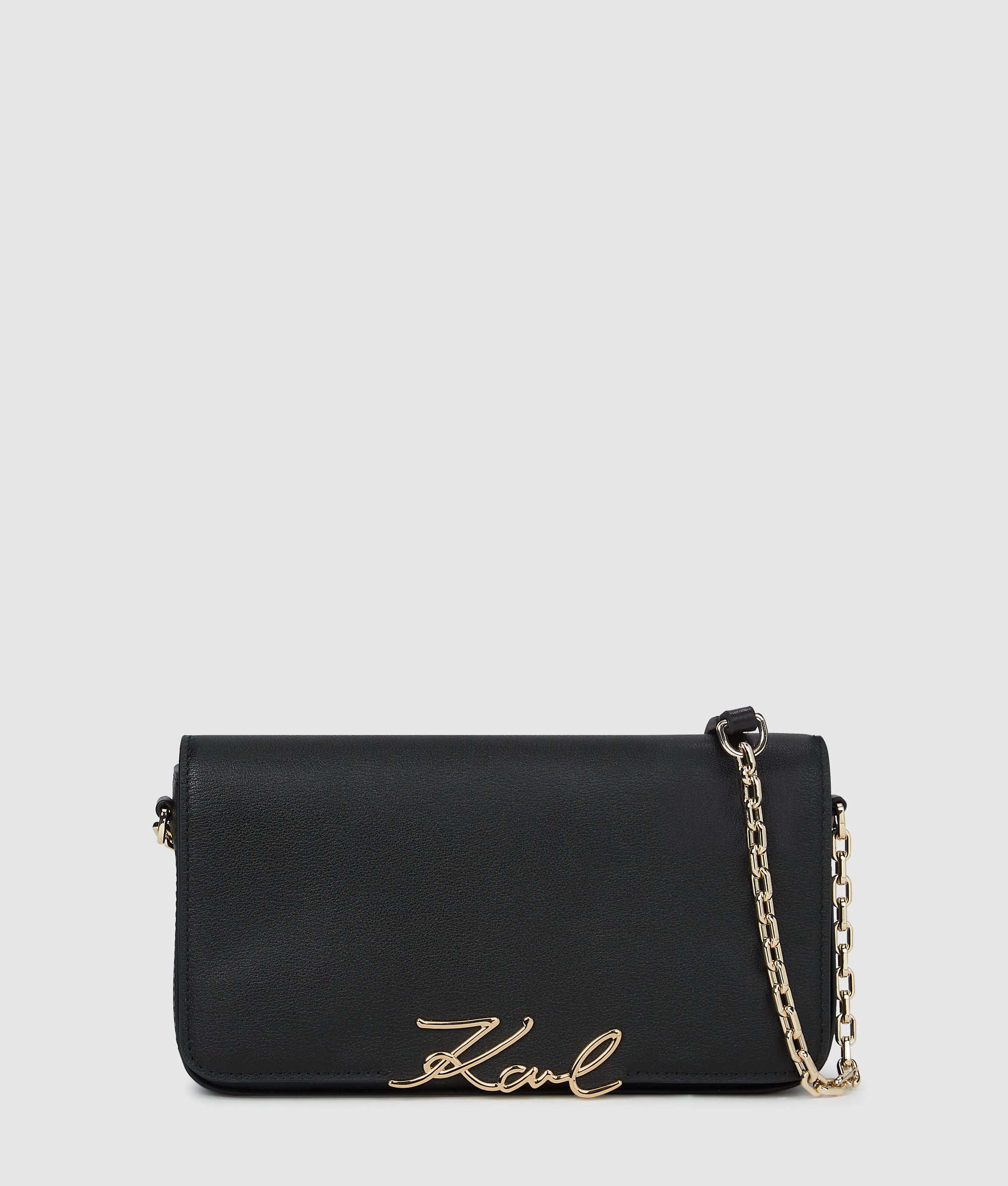 KarlLagerfeld Ksignature Mini Shoulder Bag Black/Gold