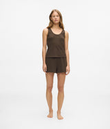 Karl Lagerfeld Waffle Loungewear Shorts Black Coffee
