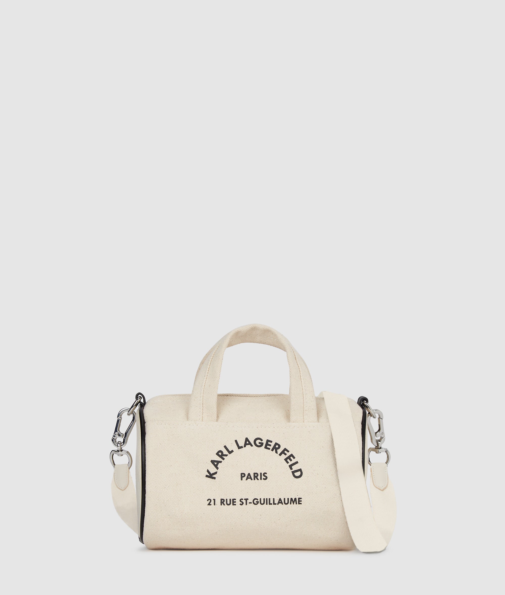 KarlLagerfeld Rue St-Guillaume Mini Duffle Bag Natural