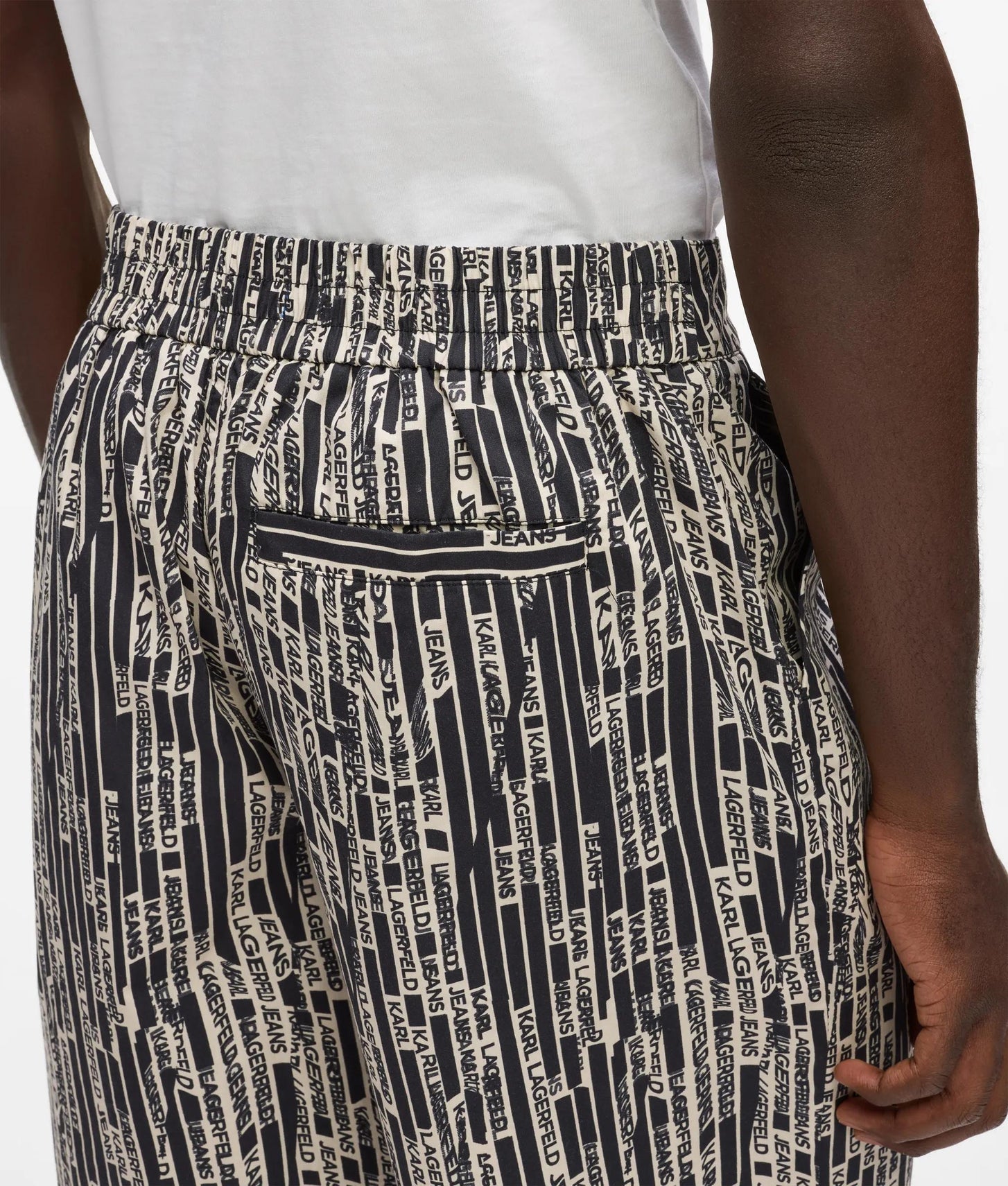 Karl Lagerfeld All-Over-Print Shorts Linear Logo All Over Print