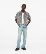 Karl Lagerfeld Acid Wash Relaxed Jeans Tinted Washed Blue