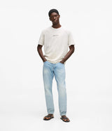 Karl Lagerfeld Vintage Wash Tapered Jeans Vintage Light Blue