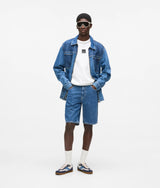 Karl Lagerfeld Regular Denim Shorts Mid Blue Stone