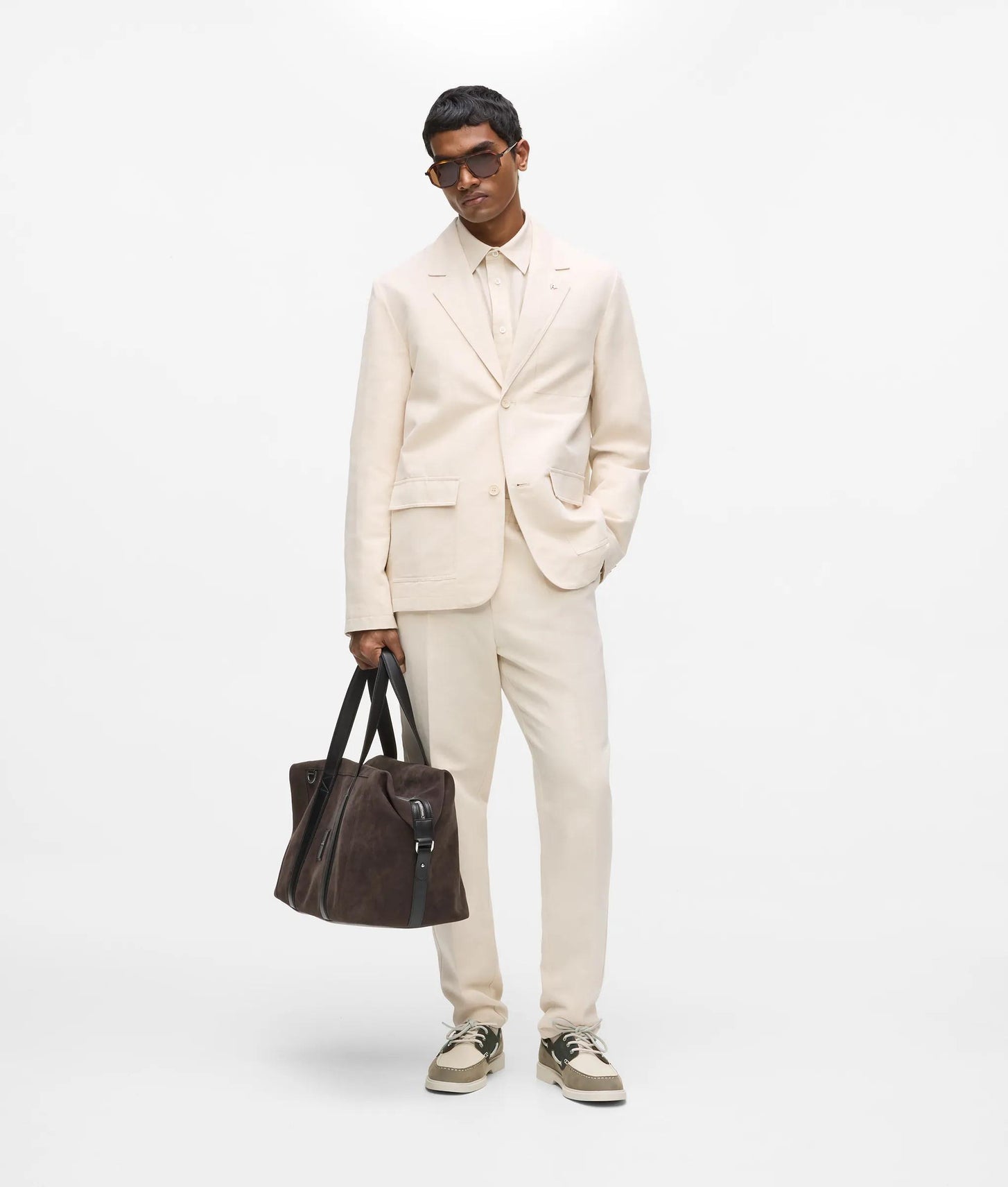 Karl Lagerfeld Linen Blazer Natural