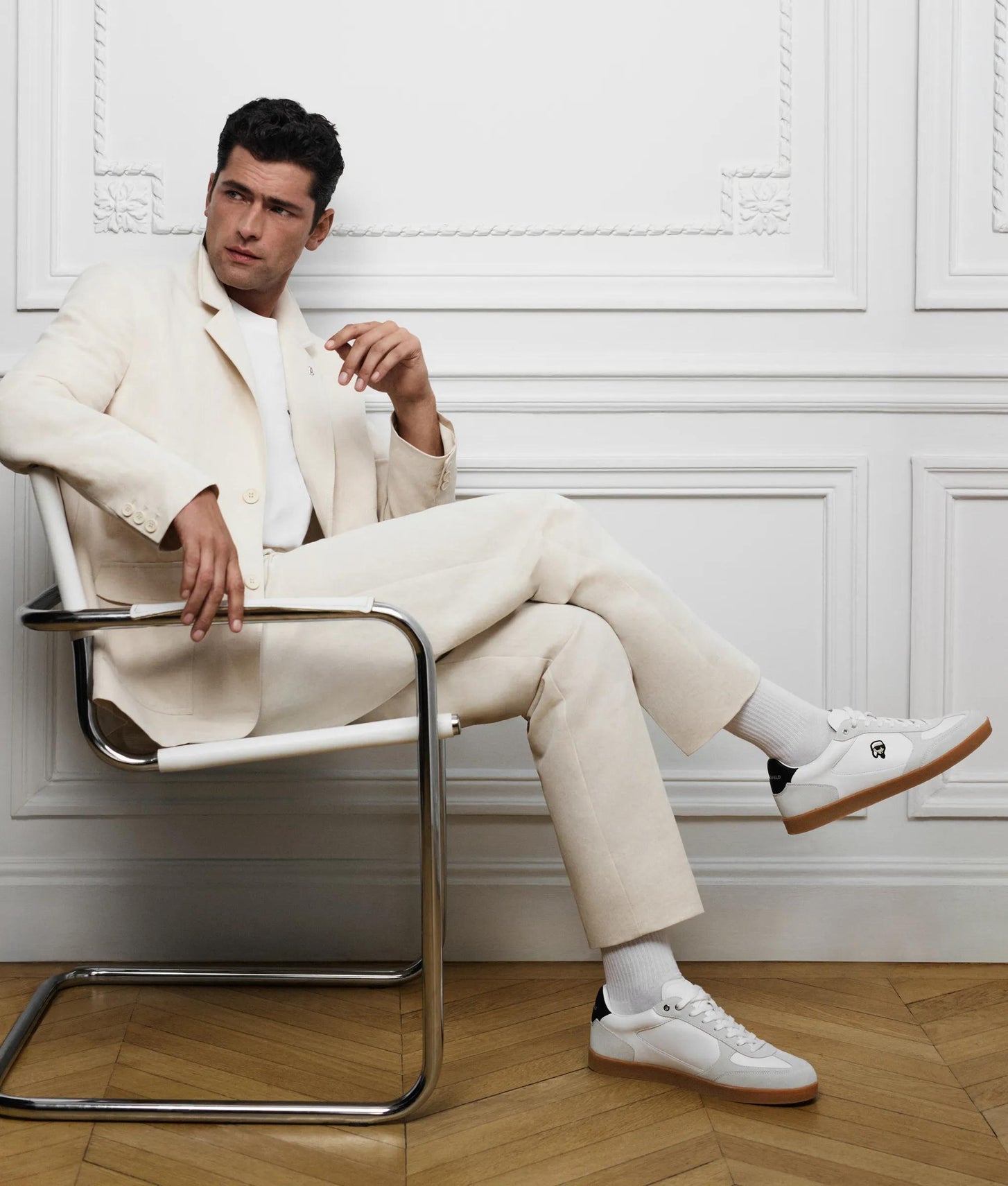 Karl Lagerfeld Linen Blazer Natural