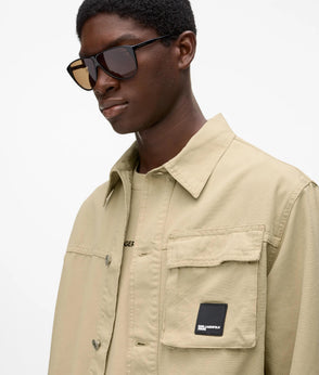 Karl Lagerfeld Washed Regular Sweatshirt Micro Chip