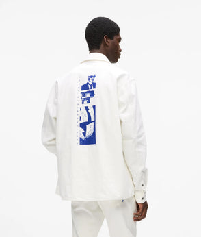 Karl Lagerfeld White Tapered Jeans White Denim