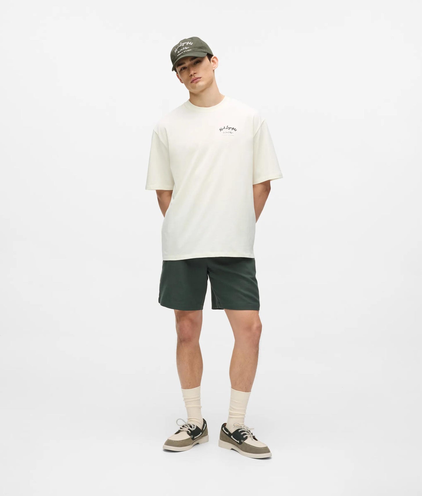 Karl Lagerfeld Côte D'Azur T-Shirt Cannoli Cream