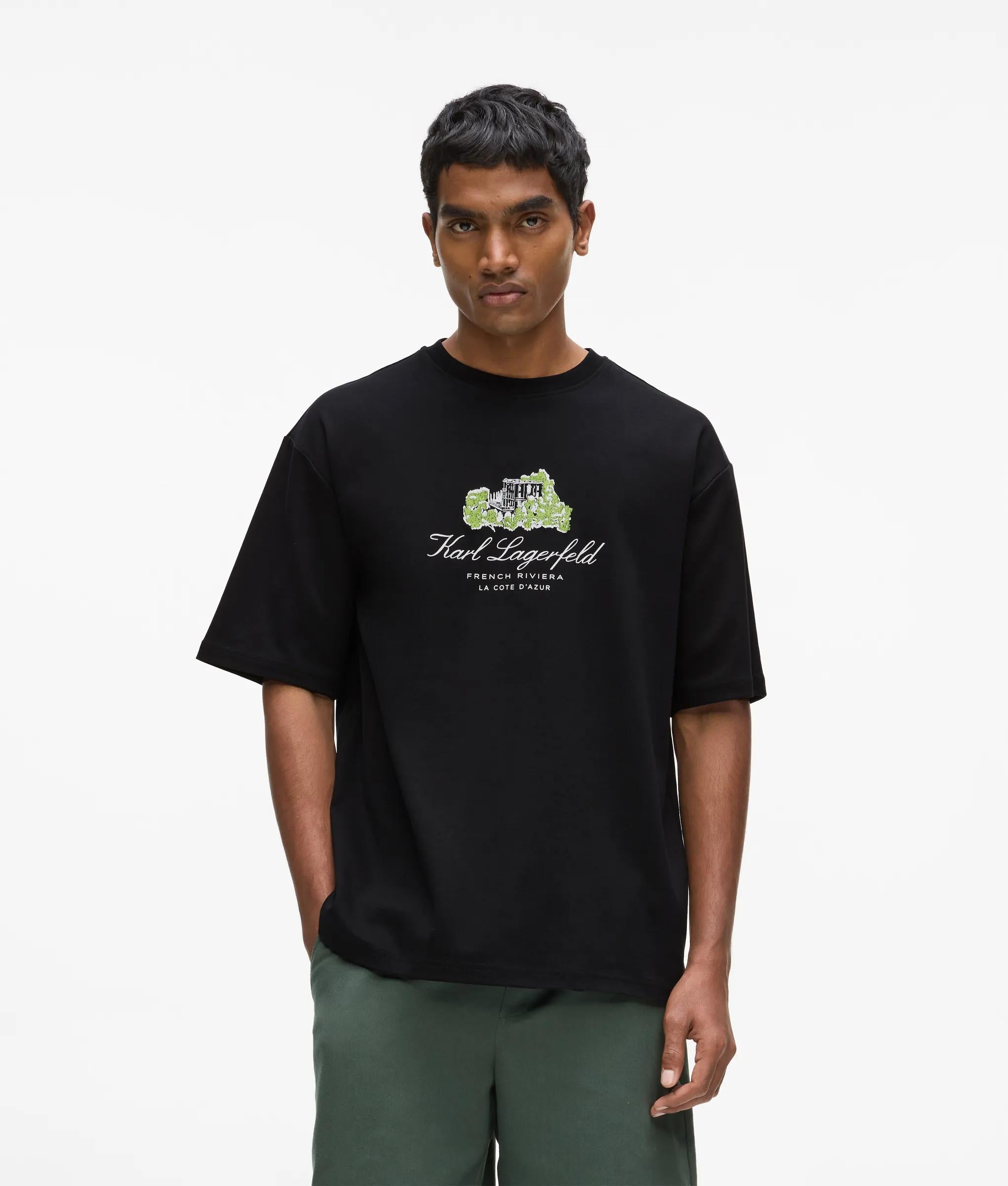 Karl Lagerfeld Villa La Vigie T-Shirt Black