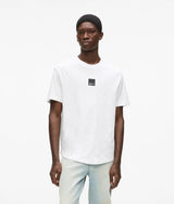 Karl Lagerfeld Curved Hem T-Shirt White