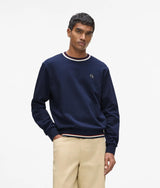 Karl Lagerfeld Ikon Stripe Detail Sweatshirt Medieval Blue