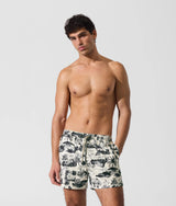 Karl Lagerfeld All-Over-Print Short Boardshorts Vacances De Karl Black