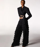 Karl Lagerfeld Kl Studio Fringe Pants Black