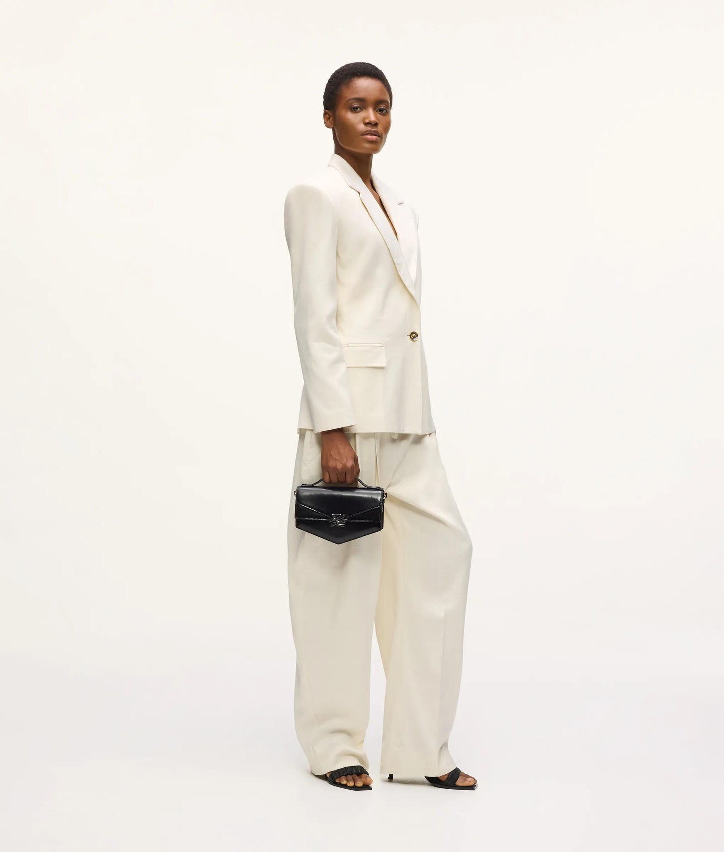 Karl Lagerfeld Kl Studio Barrel Leg Pants Pristine