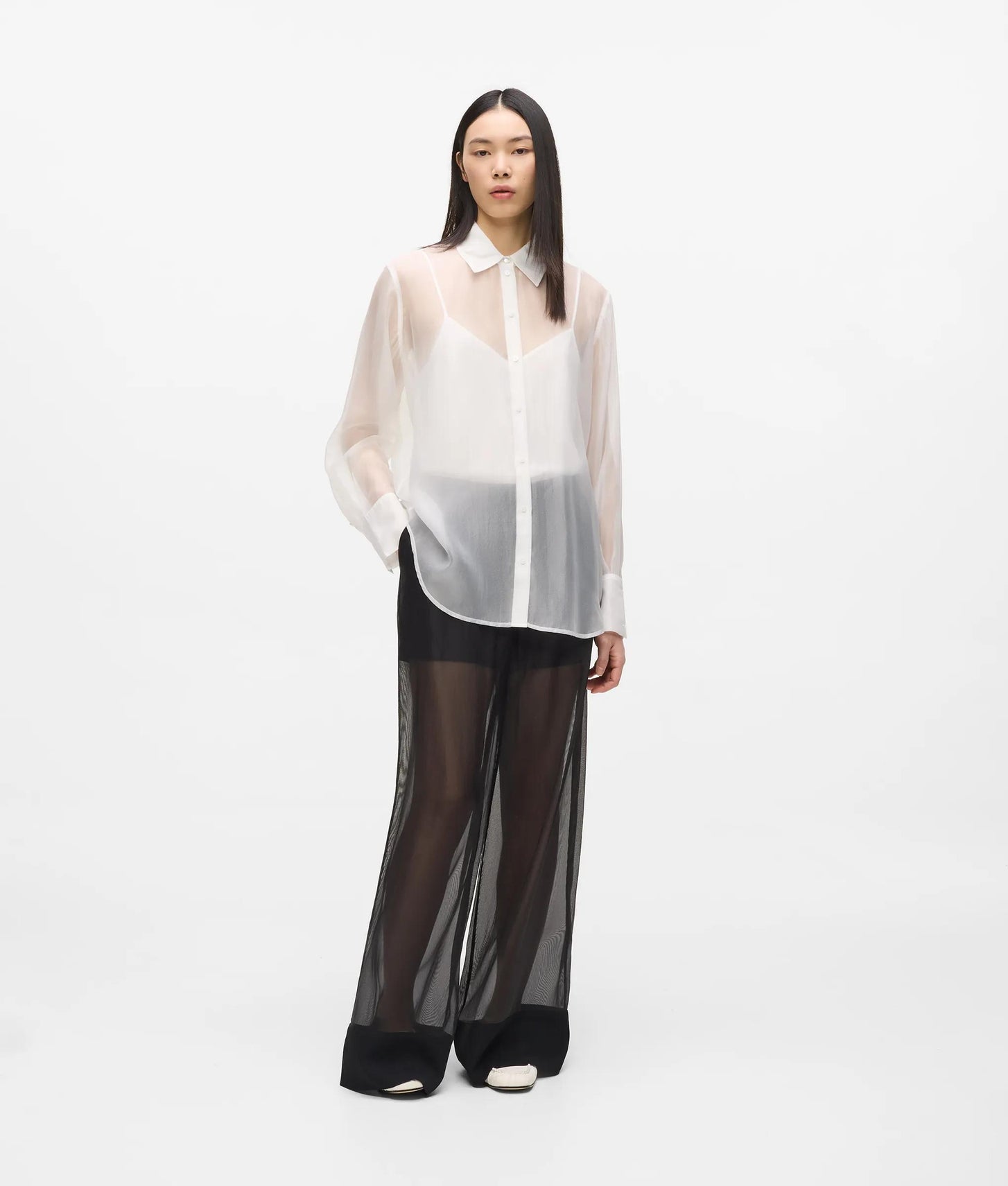 Karl Lagerfeld Organza Blouse White