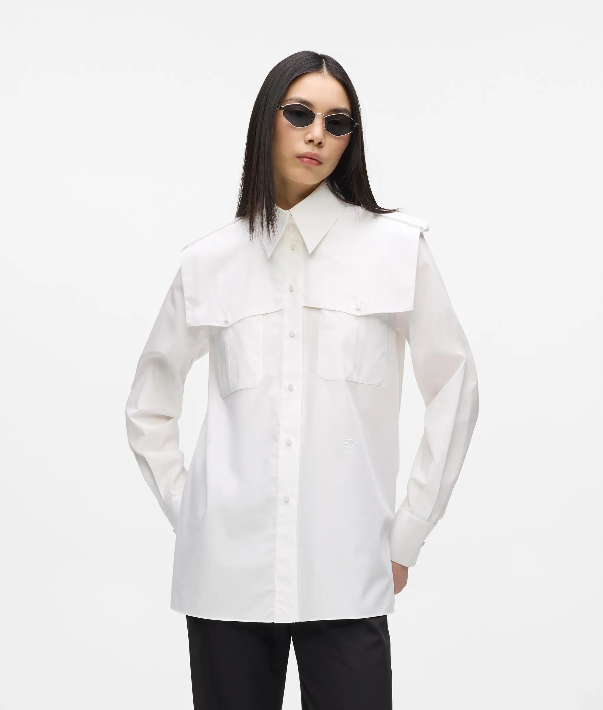 Karl Lagerfeld Archive Poplin Shirt White