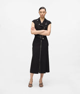Karl Lagerfeld Jersey Biker Maxi Skirt Black