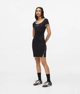 Karl Lagerfeld Short-Sleeved Fitted Dress Black