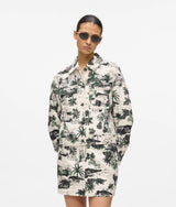 Karl Lagerfeld All-Over-Print Blouson Jacket Vacances De Karl Black