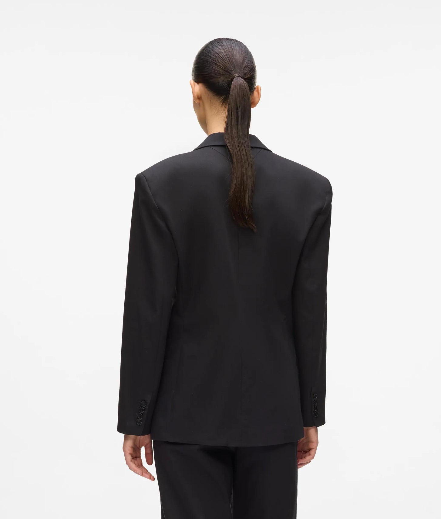Karl Lagerfeld Kl X Amber Valletta Structured Blazer Black