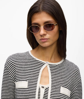 KarlLagerfeld Ikon Smooth Bucket Bag Black