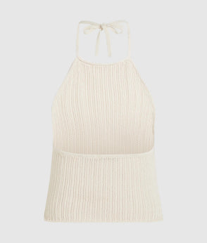 KarlLagerfeld Striped Mesh Tote Bag Vertical Grenadine-White Stripes