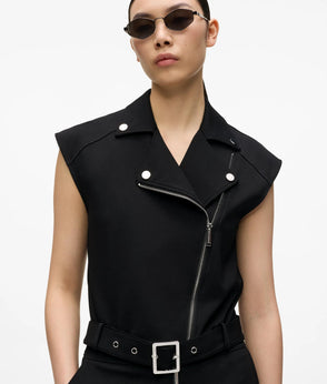 KarlLagerfeld Kautograph Oversized Moon Bag Off White