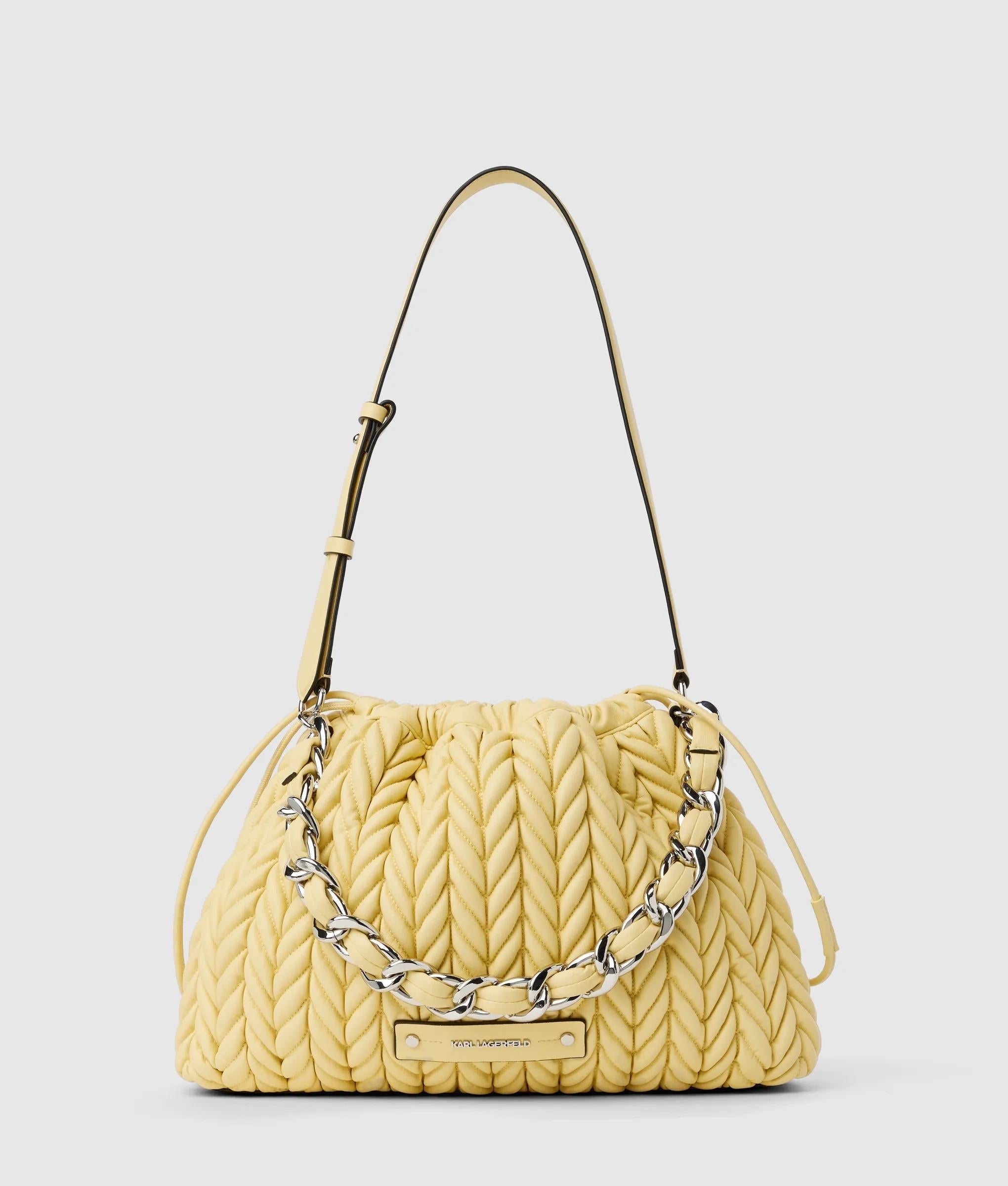 KarlLagerfeld Kweave Chain Shoulder Bag Sunlight